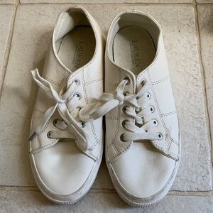 Ralph Lauren off white sneaker